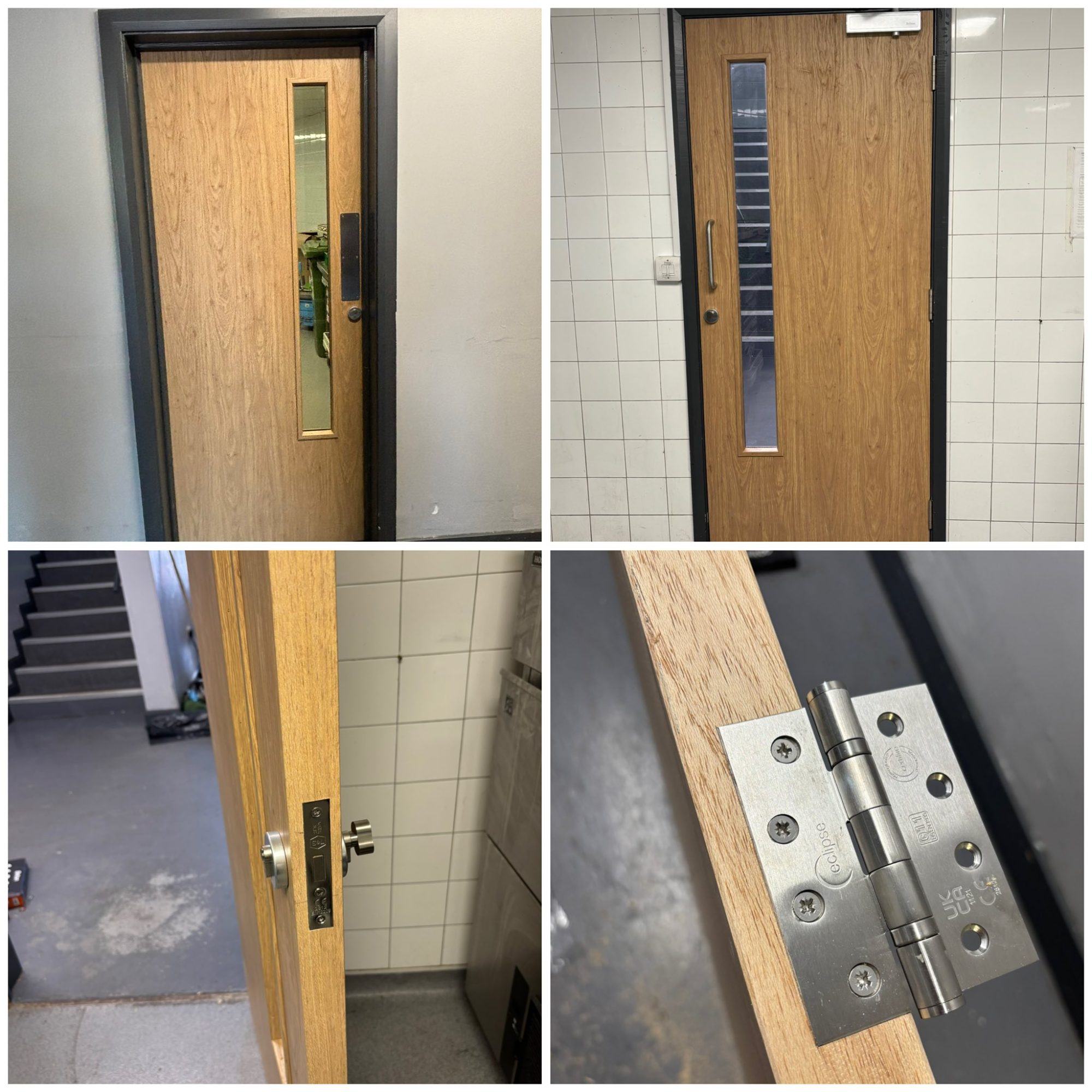 door installation and built carpentry by MBcarpentry hinges