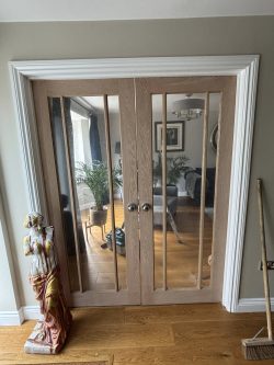 fancy high quality doorway built and installed by MBcarpentry