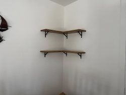 wood shelving units installed by MBcarpentry