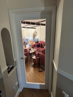 carpentry on door way door to living room