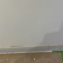 skirting overview freshly installed and painted collage
