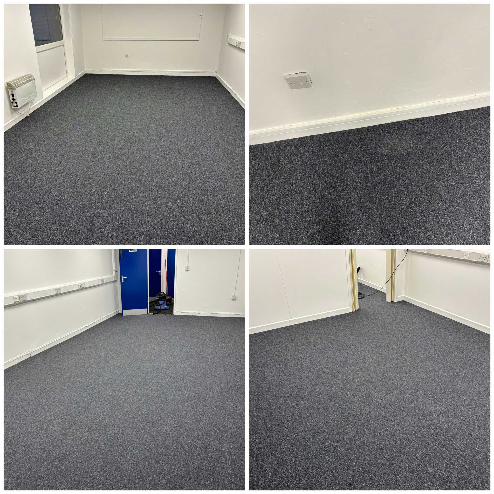 skirting overview freshly installed and painted collage